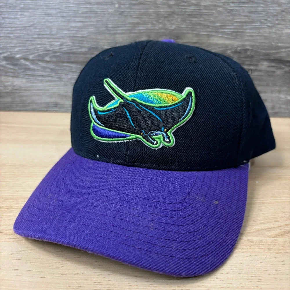 Vintage Tampa Bay Devil Rays Hat Snap Back Black MLB Baseball Sports Specialties